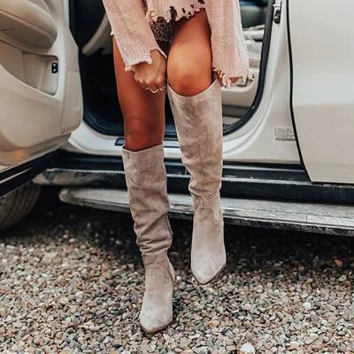 Beige boots