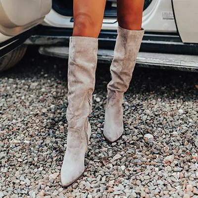 Beige boots